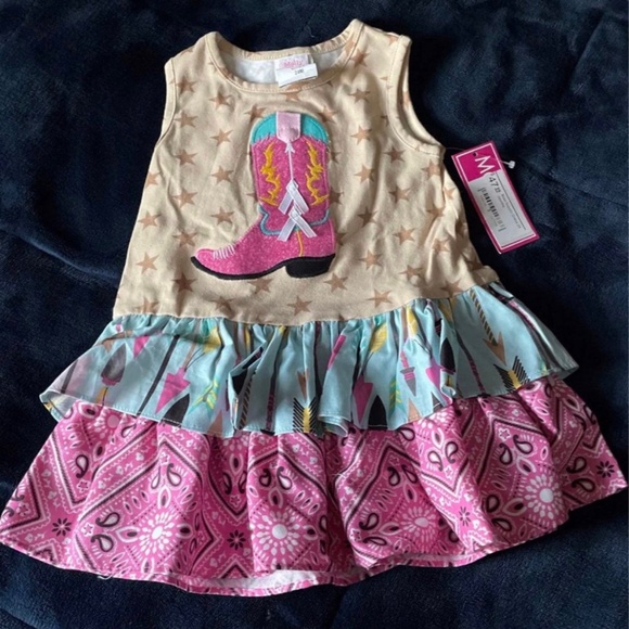 Molly & Millie Boot Scootin Dress - Picture 1 of 1